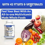 MiracleMulti One A Day Mens Multivitamin - Performance Blend Vitamin A C D3 E B12 with Probiotics, Superfood Enzyme, Immune Support, Heart Health, Energy & Stamina - 60 Servings
