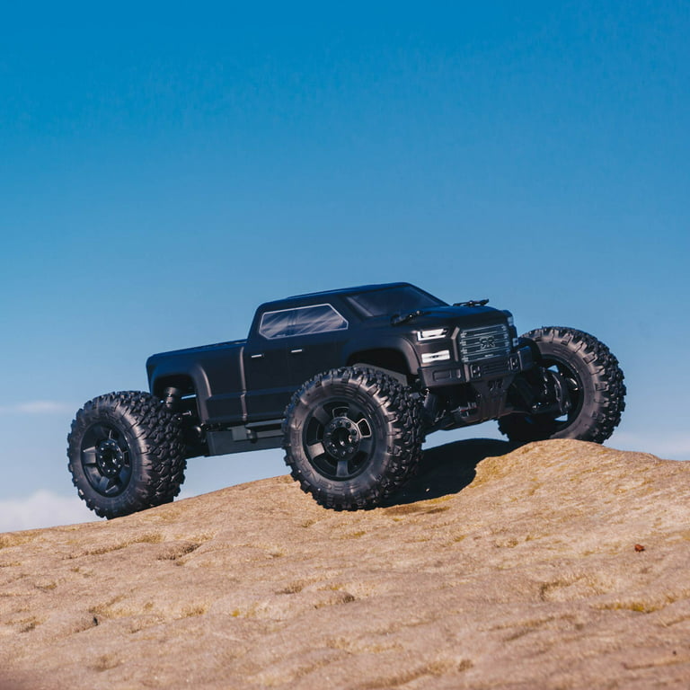 ARRMA 1/10 Big Rock 4X4 V3 3S BLX Brushless Monster RC Truck RTR  Transmitter and Receiver Included Batteries and Charger Required Black  ARA4312V3