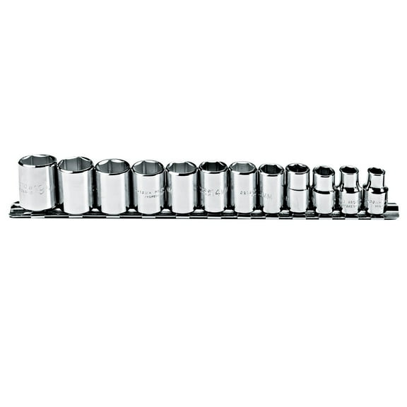 Proto 3/8In Drive 6Pt Metric Socket Set 12Pc