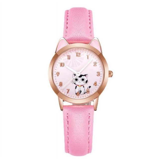 Bonitos y encantadores relojes para niños, cinturones para niñas y niños, modernos relojes electrónicos de cuarzo para mujer.