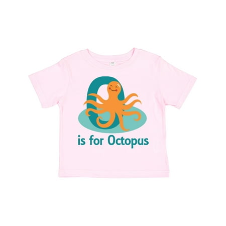 

Inktastic O is for Octopus Monogram Gift Toddler Boy or Toddler Girl T-Shirt