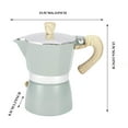thumbnail image 3 of 3 Cup Aluminum Espresso Stovetop Moka Pot Express Coffee Maker Percolator Italian Classic Mocha Coffee Machine for Italian and Cuban Cafe Brewing for Home & Camping 150ml 5oz, 3 of 8