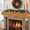 Bronze, Champagne, Amber, Copper, variant on Christmas Mantle Scarf 60x17 Inch, Navy Blue Polka Dot Fireplace Christmas Decorations Cover Runner, Watercolor Polka Dots Christmas Mantel Decorations Xmas Holiday Mantel Scarves