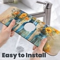 thumbnail image 6 of Kdxio Rustic Blue Vase Blossoms Pattern Non-Slip Diatom Mud Faucet Drain Pad,Self Absorbent Mat for Kitchen Sink for Variety Kitchen & Bathroom Countertops, 6 of 7
