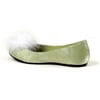 Tinker Womens Green Satin Shoes sz 8