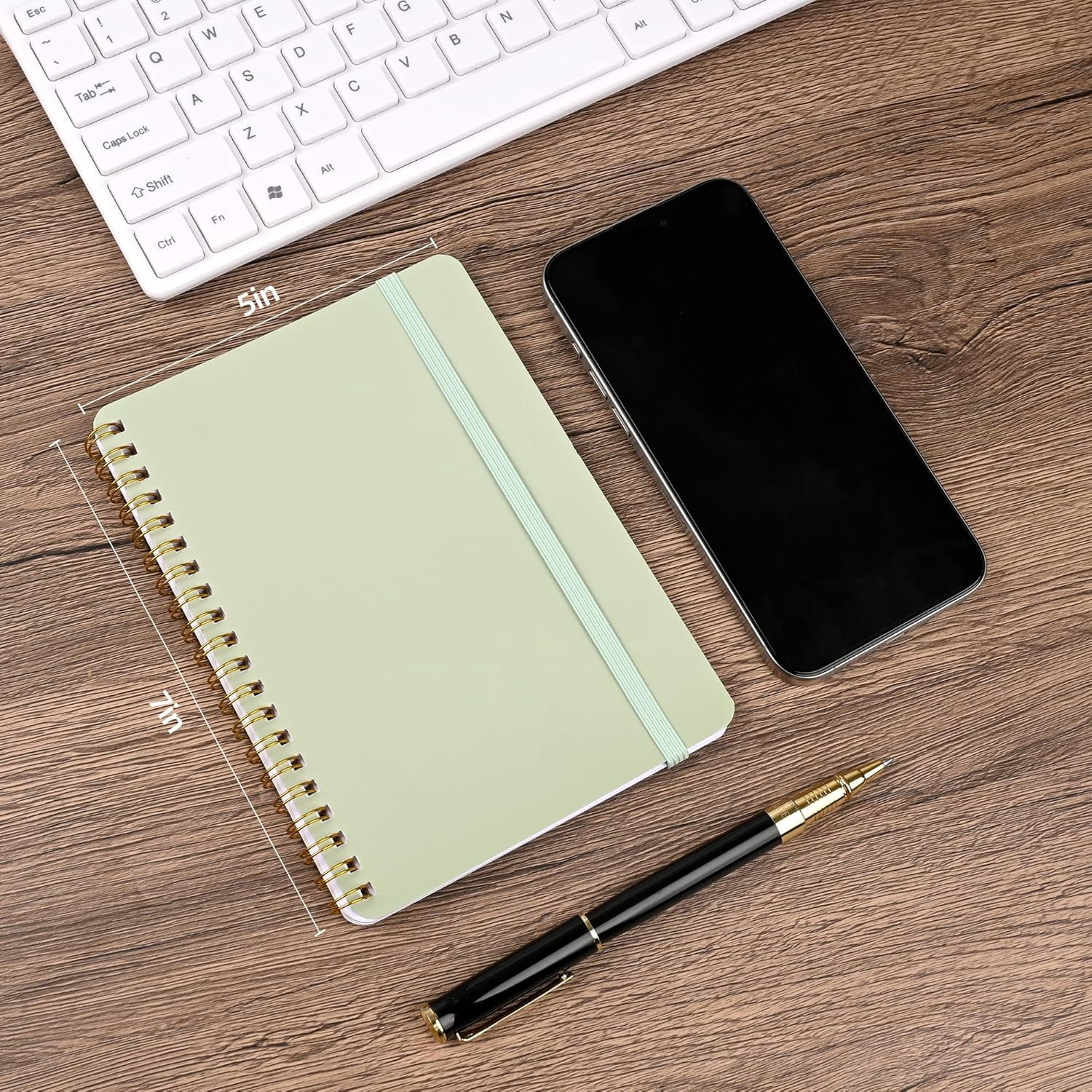 6 PCS Small Spiral Notebook 5x7, Cute Aesthetic Spiral Journal Note book for Women & Men, Spiral Bound Journals for Work School Note Taking Business, Journals for Writing 50 Sheets