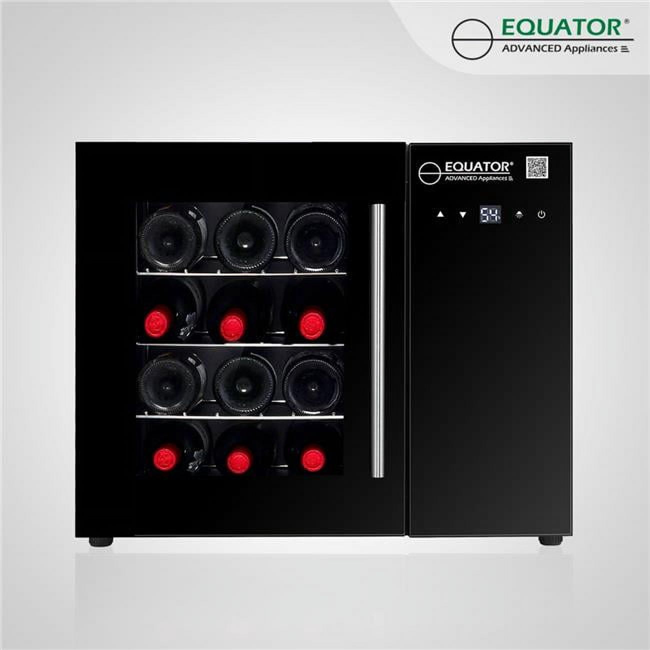 Equator Advanced Appliances 12 Bottle Stainless Steel Wine Refrigerator