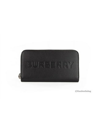 Leather card wallet Burberry Blue in Leather - 33816004