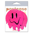 thumbnail image 3 of Melty Smiley Face: Neon Pink Melted Smiling Face Nipple Pasties by Pastease, 3 of 4