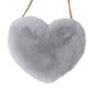 thumbnail image 1 of Monedero para teléfono móvil Bolso bandolera en forma de corazón de felpa con cadena, 1 of 5