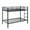 Black, variant on Aukfa Metal Bunk Bed Twin Over Twin, High Guardrail and Metal Slats, Space-Saving Bed Frame for Kids Teens, Gray