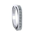 thumbnail image 3 of 3.0Ct Princess Cut Natural Diamond Euro Style Square Anniversary Wedding Eternity Band Ring 14k Gold I SI2, 3 of 3