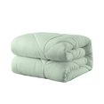 Chevron Stitch All Season Green King Down Alternative Comforter