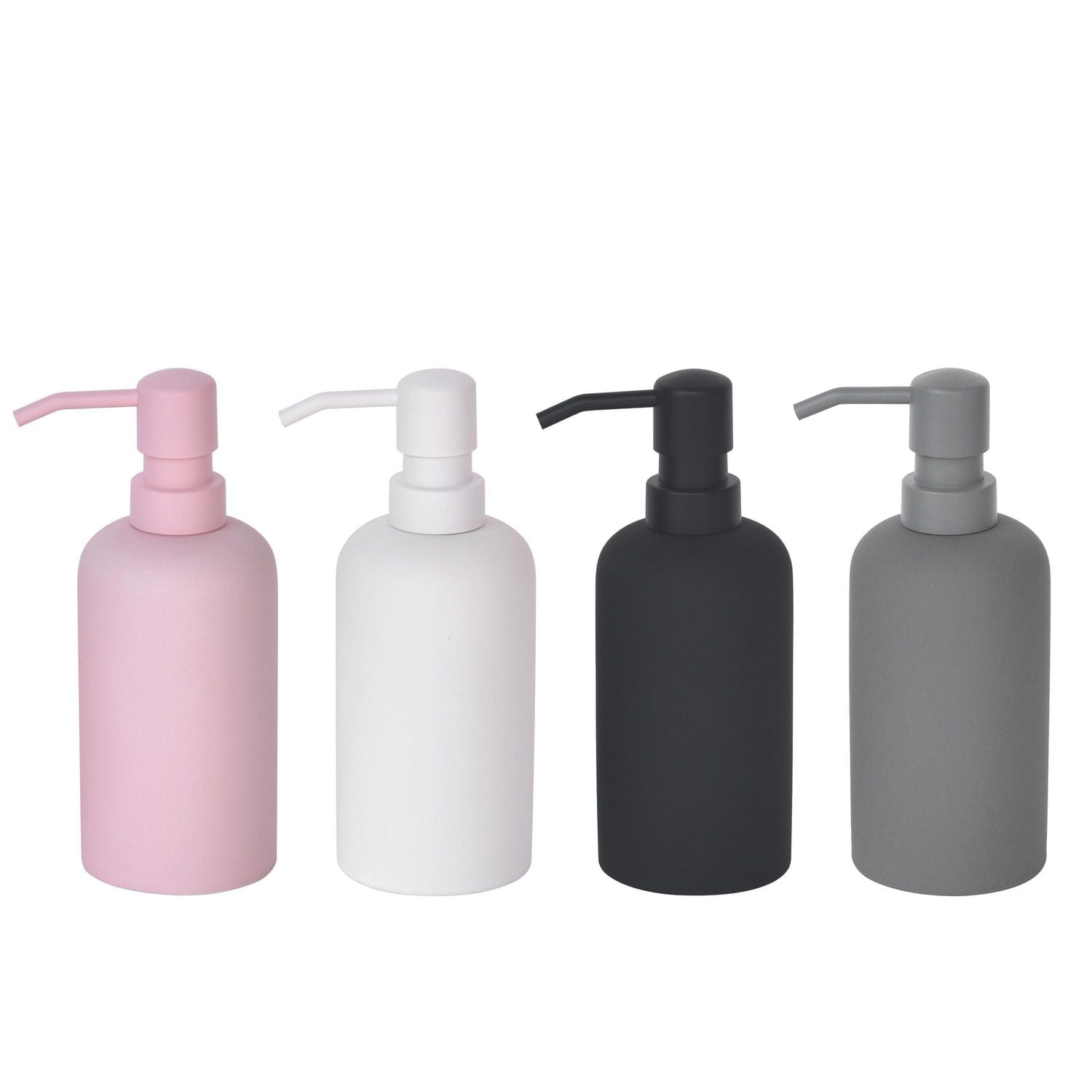 Mainstays Soft Touch Soap Dispenser, Lotion Dispenser, 1 ceramic lotion pump, soap pump for kitchen, bathroom or hotel, Rubber coated ceramic