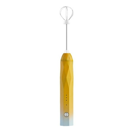 

Electric Handheld Milk Frother Electric Whisk Blue-yellow gradient