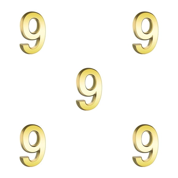 Números de Casa Injueey Dorados Accesorios de Marcado Type2 NO2