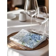thumbnail image 6 of Blue Flower Cloth Napkins Set of 4 Reusable Dinner Napkins, Grey Plaid Hydrangeas Eucalyptus Leaves Cocktail Napkin Washable Table Napkins for Wedding/Holiday Party/Baby Shower 20"x20", 6 of 7