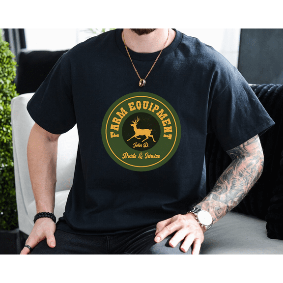 John Deere Farm Equipment Tractor Agriculture Funny Unisex T-Shirt, up to size 3XL.