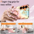 thumbnail image 3 of CASEFIV for Samsung Galaxy S26 Plus Case,[Magnetic Invisible Stand][Military-Grade Drop Protection] Slim Glossy Marble Pattern Back Shockproof Protective Phone Cover,Rose Gold Marble, 3 of 7
