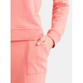 thumbnail image 3 of Time and Tru Women's and Women’s Plus French Terry Sweatshirt and Joggers Set, 2-Piece, Sizes XS-4X, 3 of 4