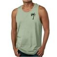 thumbnail image 2 of Camiseta sin mangas de cuello redondo para hombre, blusa informal de verano sin mangas con estampado de cuello redondo para hombre, 2 of 5