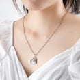 thumbnail image 2 of Women Necklace 14k White Gold Plated Forever Love Heart Pendant Jewelry, 2 of 6