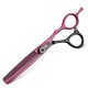 thumbnail image 4 of Juego de tijeras de peluquería de 15 cm (6 pulgadas), tijeras profesionales para cortar y entresacar, color rojo, con cuchillas de precisión., 4 of 5