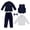 Navy Blue 5PCS, variant on KYAIGUO Youth Kids Boys Gentleman 5PCS Outfit Formal Suits Set for 5-16 Years Boys Suit Jacket & Vest & Shirts with Bowtie & Suit Pants Fall Winter Formal Dress Suit for Youth