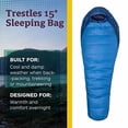 thumbnail image 2 of Saco de dormir Marmot Trestles 15° para hombre, aislante, resistente al agua, 2 of 6