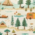 thumbnail image 6 of Orinice Trees Lake Camper Round Table Cover Stain Resistant Washable 100% Polyester Fiber Perfect for Indoor Outdoor Kitchen Dining Wedding Parties Tablecloth 38-42, 6 of 8