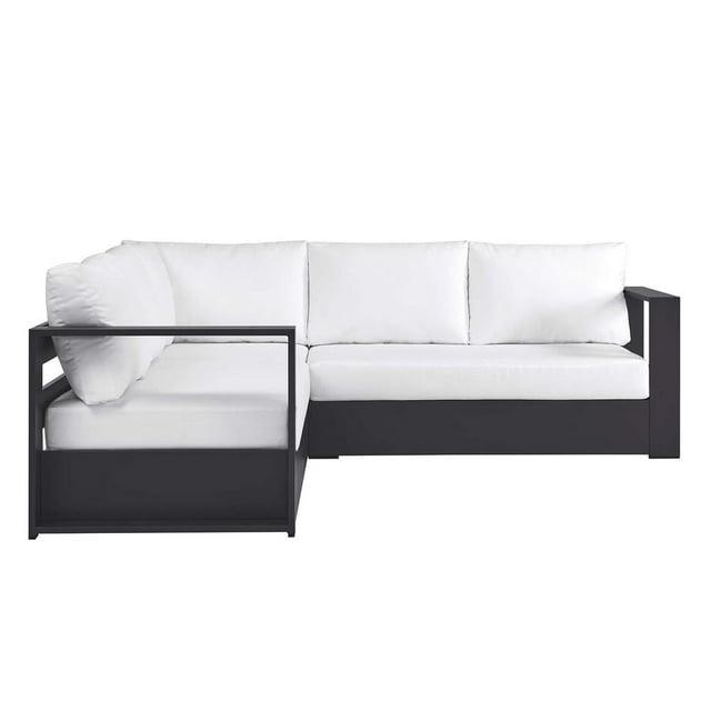 Modway Tahoe Sectionnel de Mobilier de Patio Extérieur 3 Pcs, Blanc