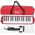 thumbnail image 1 of IRIN Melodica, 32 Keys Wind Musical Instrument, Suitable for Beginners, Practice Bag (Red), 1 of 4