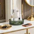 thumbnail image 4 of ZZkhGO Home Desktop Rotating Storage Box, 360 Degree Spinning Cosmetic Organizer, Space Saving Jewelry Perfume Holder for Vanity Dressing Table, Green, 4 of 7
