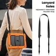 thumbnail image 7 of for iPad Air 11 inch (2026 M4/2025 M3/2024 M2) Case, 3in1 Heavy Duty Shockproof Tablet Case with Stand, Shoulder Strap, Orange, 7 of 7