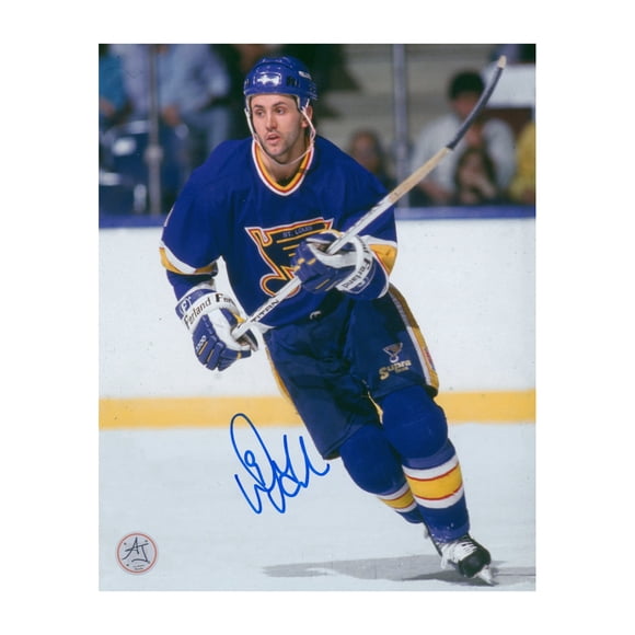 Doug Gilmour Autographed St Louis Hockey Hockey 8x10 Photo