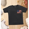 thumbnail image 3 of Shop4Ever American Flag Pocket Size Patriotic 4th of July Toddler's Cotton T-Shirt 5T/6T Black, 3 of 6