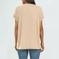 thumbnail image 6 of SUNBS Women's Oversized Tops Business Casual Short Sleeve T-Shirt Summer Blouses, 6 of 7