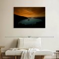 thumbnail image 2 of Elephant Stock Lake Tahoe At Nightfall Wall Art - Horizontal Canvas Wall Art - Living Room Wall Decor - Nature Canvas - Orange And Brown Decor - 39" x 26", 2 of 8