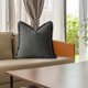 thumbnail image 4 of Juego de 2 fundas de almohada de 18 x 18 pulgadas con borde de borlas para sala de estar de estilo rústico, algodón suave y lino acogedor, funda de almohada beige con flecos, 4 of 5