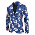 thumbnail image 3 of Franhais 3Pcs Men Christmas Suit Sets Funny Long Sleeve Single Breasted Jacket Blazer with Vest Pants Set Party Outfit, 3 of 9