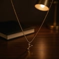 thumbnail image 3 of Deeceymbur Women Gold Initial Necklace Letter Dainty Pendant Personalized Alphabet Name Chain, 3 of 9