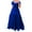 Blue, variant on Women's Summer Dresses Puff Short Sleeve Square Neck Ruched Tiered Maxi Dress Casual Long Dresses