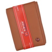 Slim Mens RFID Security Blocking Slim Trifold Credit Card ID Leather Wallet