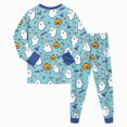 thumbnail image 4 of NOLDARES Baby and Kids' Sibling Matching Halloween and Holiday Funny Prints Pajama Sets, 4 of 7