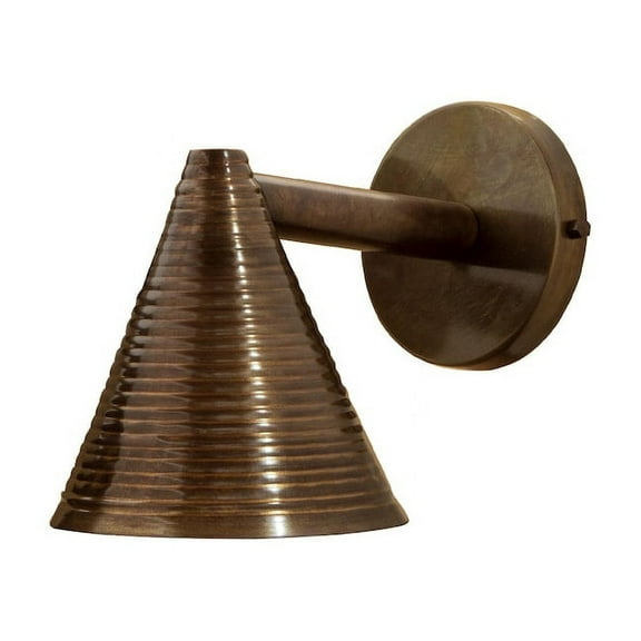 Aged Copper Wall Sconce - Brass Wall Sconce Custom Wall Sconce - Mid Century Wall Lamp - Shade of Light Wall Sconce Rustic Sconce