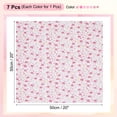 thumbnail image 2 of Uxcell Cotton Fabric Bundles, 7Pcs 20 x 20 inch 100% Cotton Fat Quarter Floral Printed Precut Fabric Squares for Sewing Patchwork Quilting DIY Crafts, Pink, 2 of 7