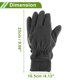 thumbnail image 5 of Guantes de Ciclismo de Dedo Completo para Hombre, Guantes de Motocicleta para Escalada, Motociclismo, Ciclismo, Doble Forro Polar, Gris, Talla Única, 5 of 6