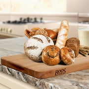 John Boos Chop-N-Slice Wood Cutting Board with Finger Grips, Maple