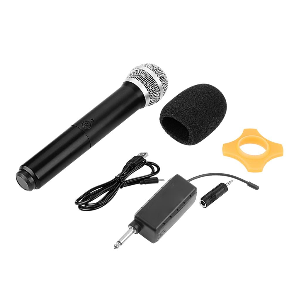 UHF Wireless Rechargeable Handheld Microphone with Mini Receiver for