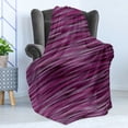 thumbnail image 4 of Magenta Soft Flannel Fleece Throw Blanket, Vintage Knit Pattern Featured Variations of Pink Tone Nostalgic Vibrant Art, Cozy Plush for Indoor and Outdoor Use, 60" x 80", Violet Fuchsia, by Ambesonne, 4 of 5
